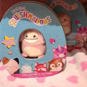 Squishmallows Pink Plush Toy - Collector's Edition
